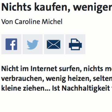 WDR3/WDR5 Lebenszeichen: Nichts kaufen, weniger verbrauchen